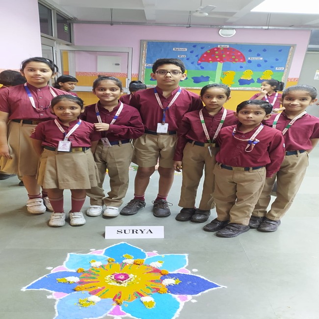 Inter House Rangoli Competition